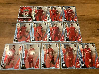 Match Attax 23/24 Crystal Parallel Liverpool Complete Set Of 13 Cards • £12.99