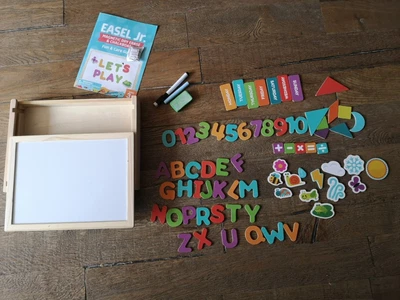 £10 • Buy Magnetic Dry Erase And Chalkboard Easel Magnets Educational Toy White Letters 