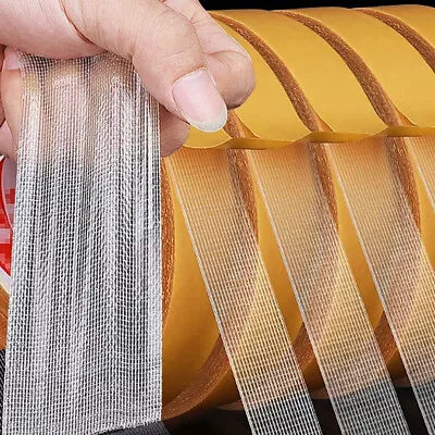 3 Pack Strong Adhesive Double-sided Gauze Fiber Mesh TapeWaterproof Tape 15ft • $8.99