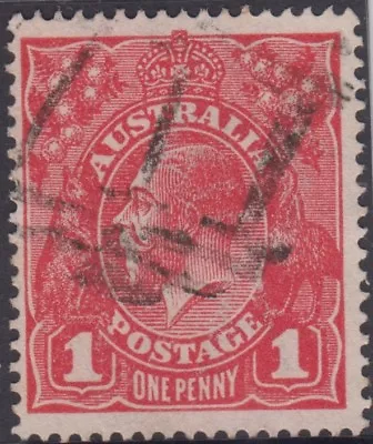 $24 • Buy Postmark Barred Numeral 711 Of Springfield Victoria Australia 1d Red KGV Stamp