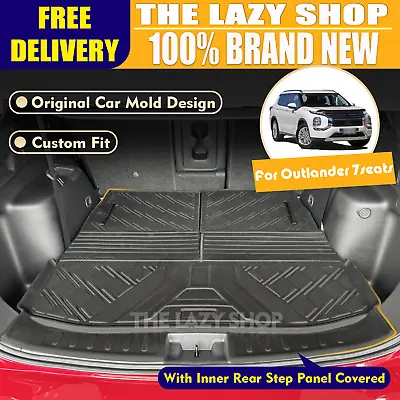 3D TPE Detachable Boot Mat Cargo Mat For Mitsubishi Outlander 7 Seats 2021+ 3pcs • $500