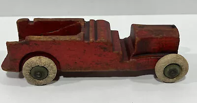 Vintage 1940's Wood Truck With White Rubber Wheels Rare Item With Original Paint • $25