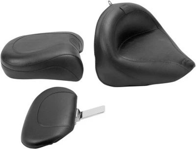 $995 • Buy Mustang - 79242 - Vintage Two-Piece Seat W/ Driver Backrest Yamaha V-Star 1100