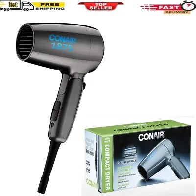 Conair 1875W Folding Compact Hair Blow Dryer Small Mini Travel Size Dual Voltage • $29.99