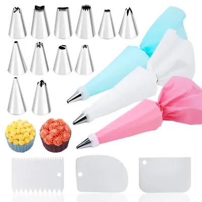 Cake Pastry Decorating Tools Accessories Home Bakery Confectionery Equipment Kit • £9.65