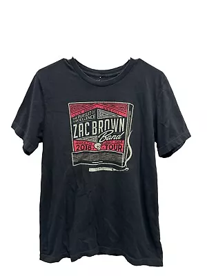 Zac Brown Band 2018 Tour Tee Black Medium Country Music  • $11.49