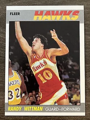 Randy Wittman 1987 Atlanta Hawks 87-88 Fleer Basketball Nba #126 /132 Pack Fresh • $1.03
