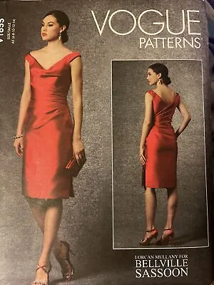 Vogue V1655 Sewing Pattern Bellville Sassoon Designer Dress Sizes 6-14 • $14