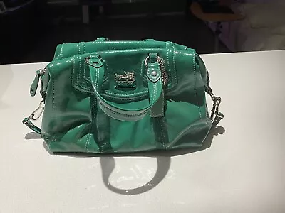 Brand New Coach Handbag Green Leather Beautiful Bag • $359.99