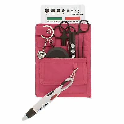 4 Pockets Nurse Organizer Pouch W/ Tactical Black Bandage ScissorsPenlightEtc • $15.99