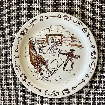 6.5  Bread Plate Vernon Kilns Winchester 73 (Frontier Days) • $25