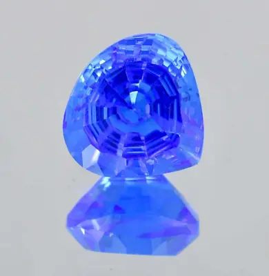 AAA 11.80 Ct Natural Lustrous Blue Tanzanite (GIT) Certified Master Cut Gemstone • $3.25