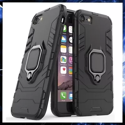 For APPLE IPHONE 7 ARMOR CASE WITH STAND RING MAGNETIC HOLDER SHOCKPROOF COVER • $14.75