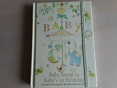 Baby Bump To Baby's 1st Birthday Journal Book Album Pregnant Pregnancy Memories • £10.25