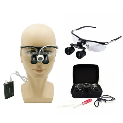 Dental Binocular Loupes Compound Optic 2.5X-3.5X Variable Magnification DY-113 • $60.84