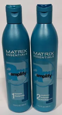 Matrix Amplify Volumizing System Shampoo & Conditioner 13.5 Oz Set Duo Lot Of 2 • $17.49