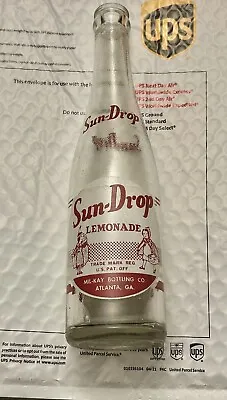 Sun Drop Lemonade 10 Oz Bottle Mil-Kay Bottling Atlanta GA GEORGIA G.A. • $39.99