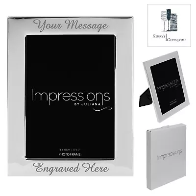 £12.99 • Buy Personalised Photo Frame 5  X 7  FREE Engraving Wedding Christening Present Gift