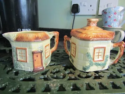 Pre-owned Cottage Ware Keele Street Pottery - Cream And Sugar - Pale Colours A/f • £2.50