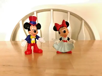 Disney's  Epot Center  Mickey And  Minnie Mouse PVC Figures/  Cake Decorations • $3.37
