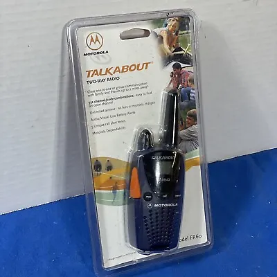 New Sealed Motorola Talkabout FR60 Two Way Radio Walkie Talkies Blue Orange • $69.99