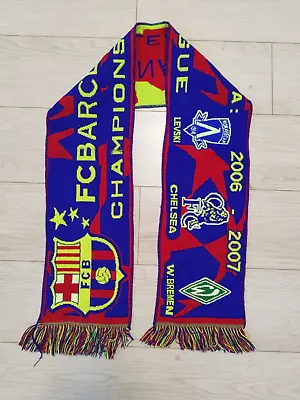 Barcelona FAN Football Vintage Scarf Champions League 2006/2007 • $19.35