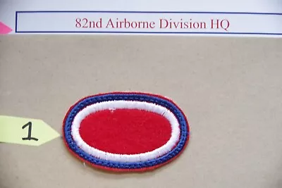 No.1 Jump Wing Backing Oval 82nd Airborne Div Division HQ Patch - Miss Drop 44 • £3.49