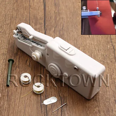 £10.53 • Buy Mini Portable Household Handy Stitch Electric Handheld Sewing Machine Tailor Hom
