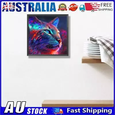 AU 5D DIY Full Round Drill Diamond Painting Cat Kit Art Home Decoration (A6671) • $9.99