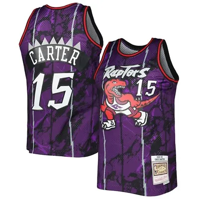 Mitchell Ness Toronto Raptors Vince Carter Marble Swingman Jersey Size Large • $74.95