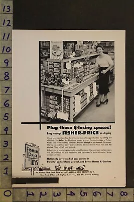 1954 Toy Ad Fisher Price Store Display Erie County Ny Sweeper Pull Push Drumtd41 • $38.95