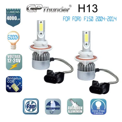 H13 9008 LED Headlight Bulb Conversion Kit For Ford F150 2004-2014 High Low Beam • $14.99