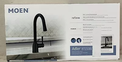 Moen 87233BL Adler One-handle High Arc Pulldown Kitchen Faucet - Matte Black • $109.99