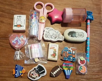 Vintage & New Retro Eraser/ Rubber Staitionary Bundle Some Vintage Japanese  • £7.99