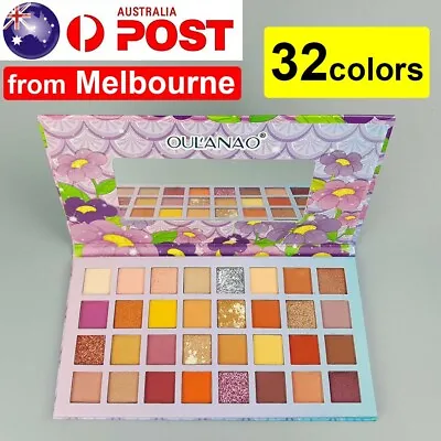 32 Colors Eyeshadows Palette Shades Glitter Cosmetic Makeup Eye Shadow Gift • $9.99
