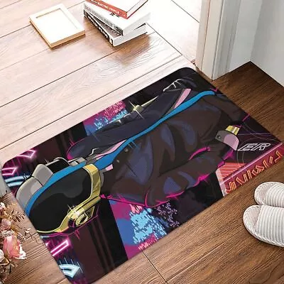 Daft Punk Helmet Bath Mat Neon Doormat Flannel Carpet Balcony Rug Decoration • $8.79