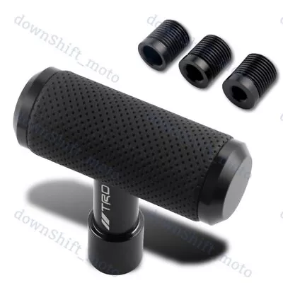 For TRD Leather Car Shift Knob Aircraft Joystick Transmission Racing Gear Black • $17.08