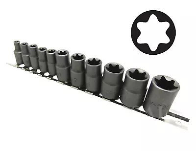 11pc Torx Star Bit Female E Socket Set Automotive Shop Tools External E4-E20 • $15.79