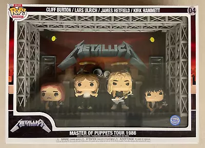 Funko Pop Metallica Master Of Puppets Tour 1986 Burton Ulrich Hetfield Hammett • $154.98