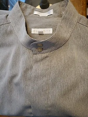 Mens Shirt Eliott Button Down Covered Placket Nehru Mandarin Collar Size XL  • $20