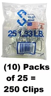 10 Ea Chicago Heights M005FAST25RG025 25 Packs T-Post Fence Post Clip Fastener • $27.99