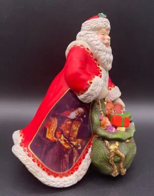 Norman Rockwell Holiday Santa's “Bag Full Of Surprises” Porcelain Figurine • $27