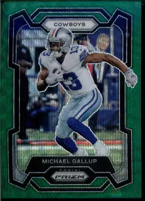 2023 Panini Prizm Prizm Green Wave #79 Michael Gallup Dallas Cowboys Football • $2.99