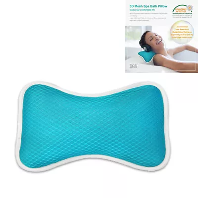 US Bath Tub Spa Pillow Cushion Neck Back Support Massage Bathtub Suction Cup • $12.42