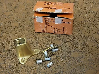 Glynn Johnson Wall Type Door Holder W40X - Brass Finish US4 - NOS Vintage ᵱ • $4.99