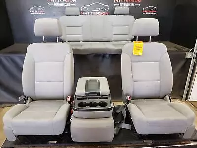 14-19 Chevy Silverado 1500 Set Of Manual Front & Rear Seats Gray Cloth H2r • $700