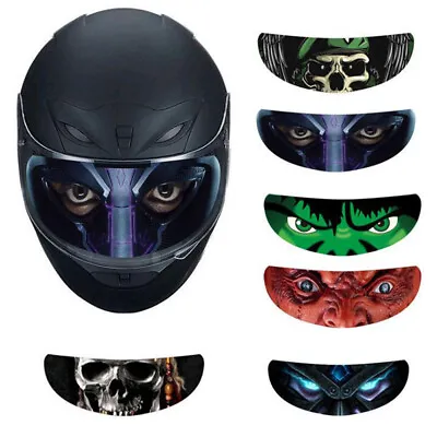 Motorcycle Helmet Decoration Sticker Detachable Racing Helmet Lens Visor Co YK • £4.91