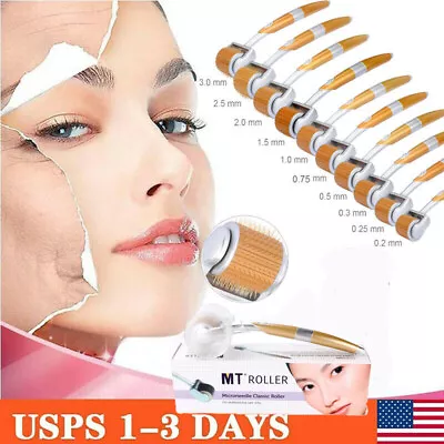 Luxury 192 Needles Titanium Derma Roller 1.5 Mm 3.0mm For Face & Body Deep Scars • $18.10