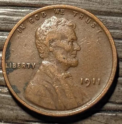 A Nice Vintage 1911 P Lincoln Cent G - VF  From Estate Sale No Junk Or Problems • $0.99