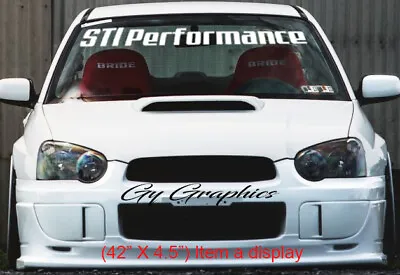 Windshield Decal Performance Sticker Banner Graphics Window For Or Fit Sti Cars • $20.51